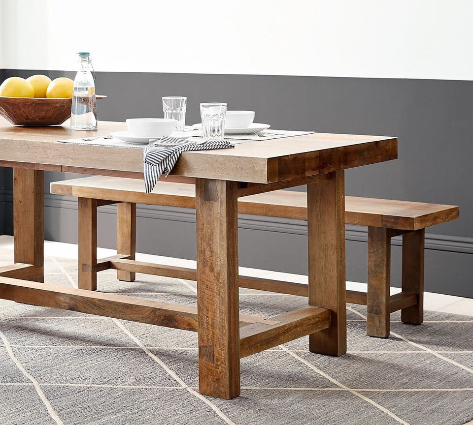 Reed Dining Bench Pottery Barn Australia